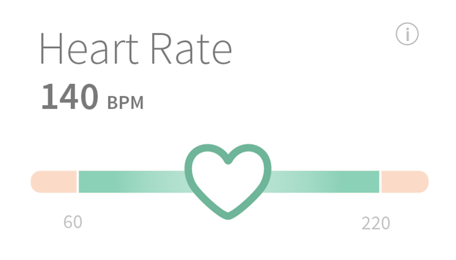 Baby heart outlet rate 140