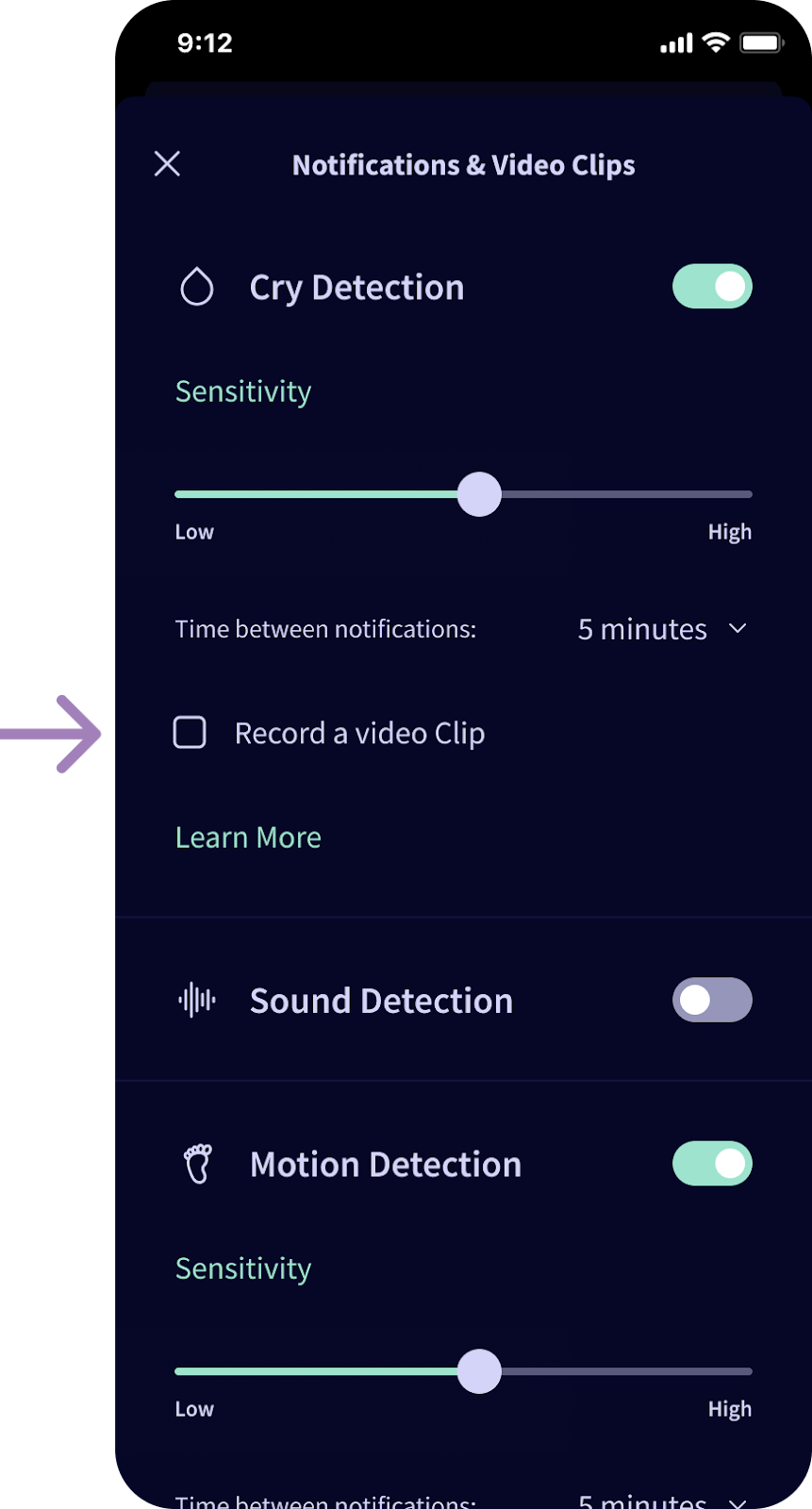 Cry Detection – Help Center